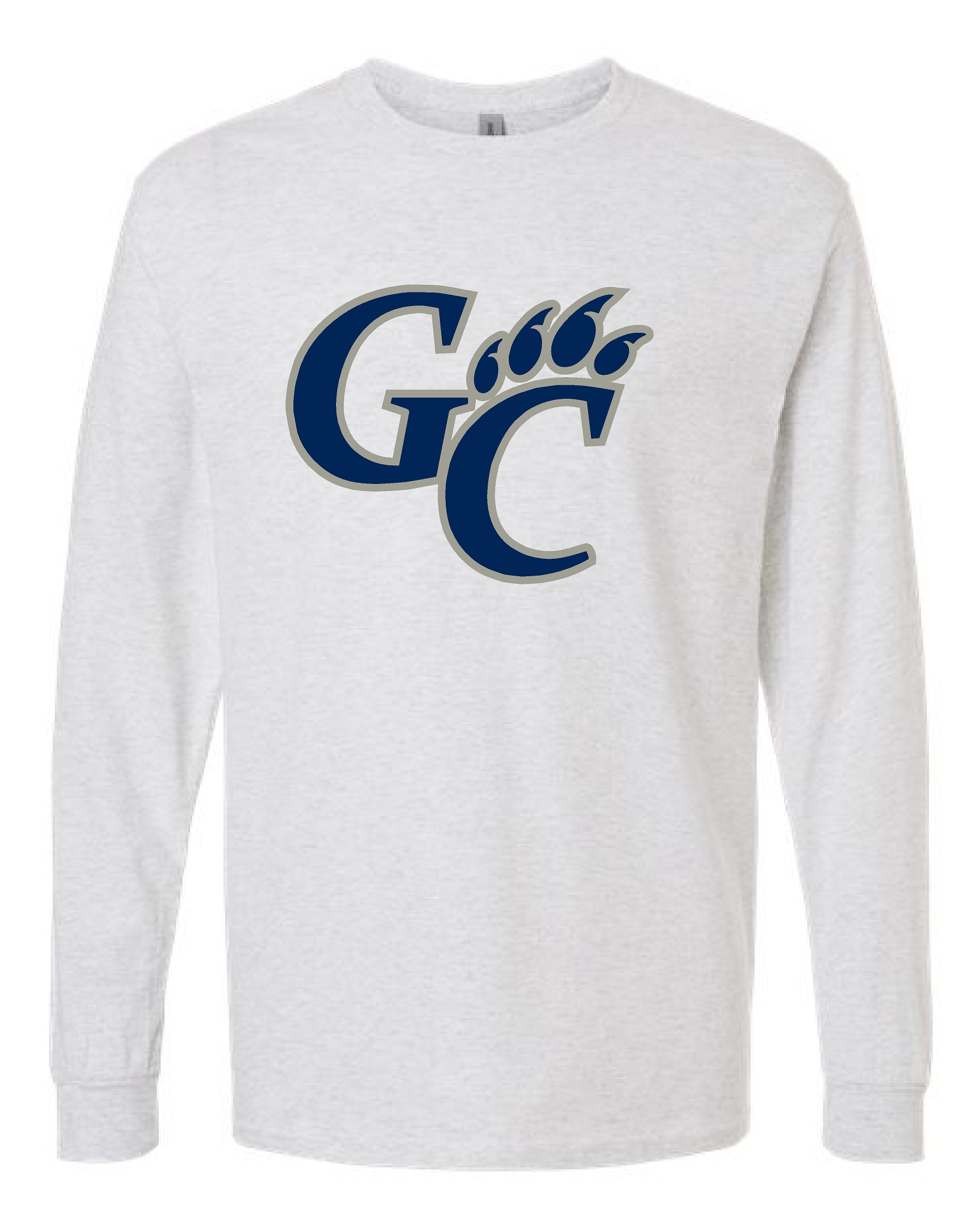 Wildcats Logo Cotton Long Sleeve Ash Tee